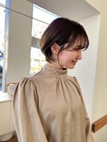 ビームズ トータルビューティー 西中島店(Bee ms Total Beauty) 小顔見せショートベージュカラーブリーチしない透明感カラー