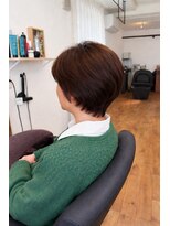 ノア マルヤマ(Noa maruyama)&nbsp;５０代、白髪染め、縮毛矯正ショートボブ