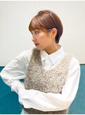 ハンサムショート/丸みショートボブ/20代30代40代50代/顔周り