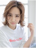 《Agu hair》涼しげエアリーカールボブ