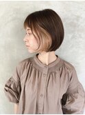 インナーカラー × ショートカット 20代/30代/30代