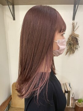 ベック ヘアサロン(BEKKU hair salon) イヤリングカラー☆ベビーピンク