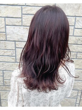 フィオーレ ヘアデザイン(FIORE hair design) ピンクカラー ピンクブラウン ラベンダーピンク
