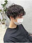ツーブロック/メンズマッシュ/波巻きスパイラルパーマ