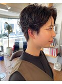 ショートボブ×リアルパーマスタイル