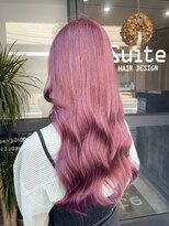 スイート ヘアデザイン(Suite HAIR DESIGN)&nbsp;【Mana】ペールピンク　ブリーチ2～3回　ヨシンモリ