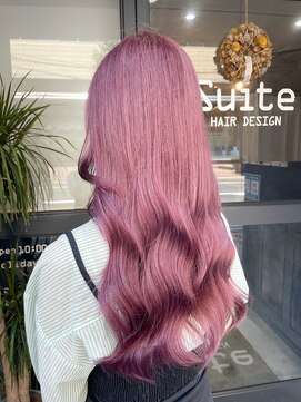 スイート ヘアデザイン(Suite HAIR DESIGN) 【Mana】ペールピンク　ブリーチ2～3回　ヨシンモリ