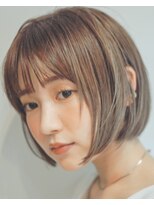 ジジ 代々木(Gigi)&nbsp;[代々木]ナチュラルピンクスイートAラインの甘辛ショートボブ