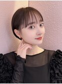 くびレイヤーエモージュ愛されショートボブ艶髪マッシュハンサム