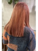サーモンピンクベージュ/ロング