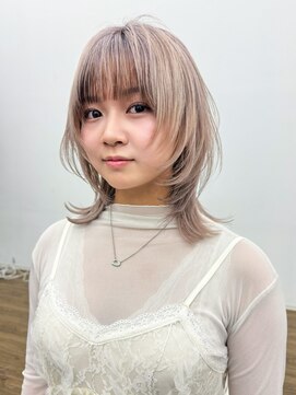 アルバム 銀座(ALBUM GINZA) 秋色ウルフレイヤーロングくすみベージュ_ba531843
