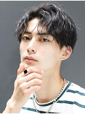 センターパート　ソフトツイスト