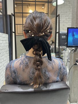 フェリア 渋谷(Feria) 【Feria】  編みおろしアレンジ  福田沙也加