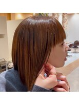ヘアーサロン エンス(hair salon Ens)&nbsp;切りっぱなしボブ/メテオカラー/髪質改善