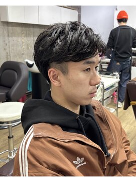 オムファミーユラグ(homme, famille raugh) ショートセンターパート