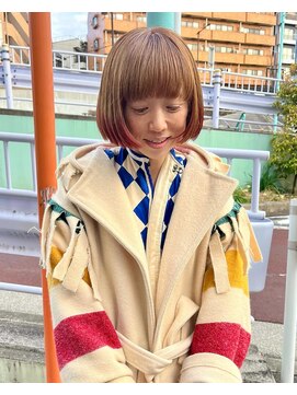 ザレミー(THE REMMY) ボブ/ミニボブ/グラデーション/レッドカラー/ベージュカラー