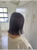 イメチェン/ホワイトブロンド/外ハネボブ/美髪/草津/南草津