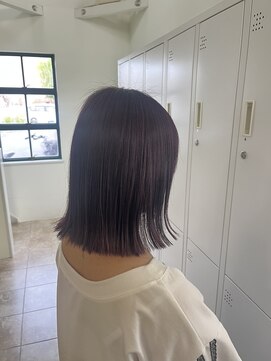 エクファ ヘア シェリル 草津 南草津店(ex-fa hair cherir) イメチェン/ホワイトブロンド/外ハネボブ/美髪/草津/南草津