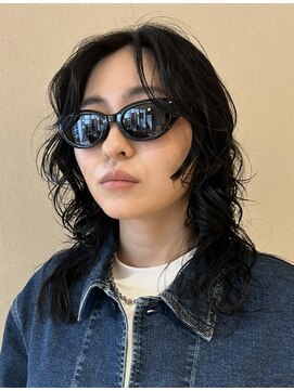 ノラギンザユー(NORA GINZA/U) ウルフウフルカットレイヤーカットパーマ