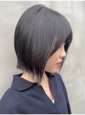 外はねボブ×ブルーブラック
