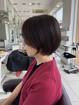 ハピネス 西大寺店(Happiness) 【30代・40代奈良】まとまり艶ショートボブ/髪質改善／うるは