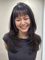 デビュー ヘアーメイク くびれヘア/アプリコットオレンジ/ハイライトカラー/宜野湾