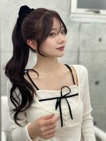 エヌアイ オモテサンドウ(ni omotesando) ピンクブラウン/顔周りカット/前髪カット 上野