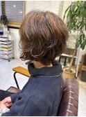 ショートボブ　パーマスタイル