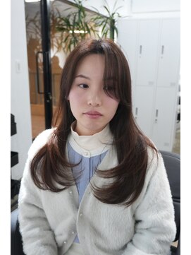 ミヨン 京都烏丸店(miyon) 【miyon】韓国レイヤーカット×暗髪カラー×髪質改善