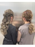 お呼ばれヘアセット