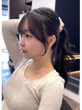 ハイフン 伊勢崎(hyphen) 顔周りカット/前髪/レイヤーカット/おくれ毛/縮毛矯正