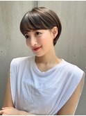 クールショート/顔周りカット/前髪白髪/20代30代40代50代