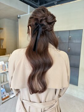ヘアー アイス ルーチェ(HAIR ICI LUCE) ハーフアップヘアセットゆるふわヘアセット/中西
