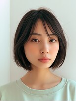ロディーナコク 大口 新子安(rodina.coc)&nbsp;ミルクティーブロンド/ダークブルー/デジタルパーマ/大口新子安