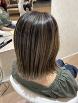 アヴァンス なかもず店(AVANCE.)&nbsp;切りっぱなしボブ×バレイヤージュ