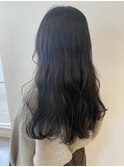 暗髪グレージュ/就活カラー/黒髪/アッシュ/グレージュ 