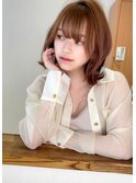 小顔ヘア/ミディアム/似合わせ/20代30代40代