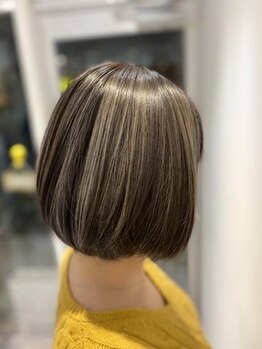 グルック ヘアリラクゼーション 玉出店(Gluck Hair Relaxation)の写真/ツヤ感ＵＰのイノアカラーが人気★キレイが持続で快適な毎日へ！