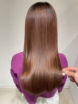 アース 東戸塚店(HAIR & MAKE EARTH) 髪質改善ストレート艶感ピンクブラウン酸性縮毛矯正