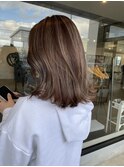 20代30代40代ナチュラルハイライト立体感アッシュベージュ
