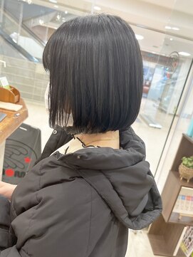 モリオ フロム ロンドン サッポロファクトリー店(morio FROM LONDON) 【morio】札幌ボブ　ぱつっと収まる黒髪ボブ