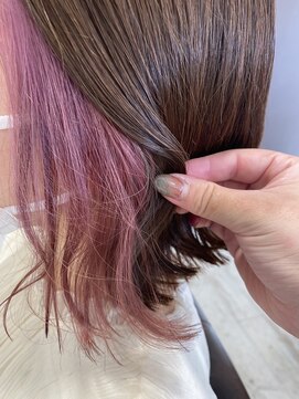 サミット アメ(SUMMIT ame.) 【 tomona 】イヤリングカラー　ピンクバイオレット