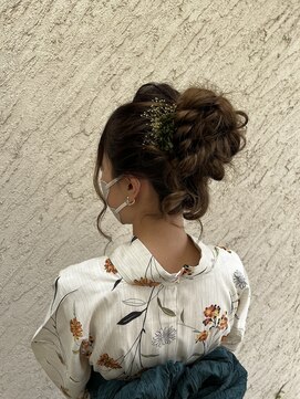 ピーブランズヘアー 大野城コモレビ(P-brandshair onojo Komorebi) 浴衣ヘア