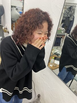 キュエ(qiie) qiie/グレージュカラー/ボブウルフ/黒髪/ココアベージュ/パーマ