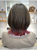 ウルフヘア ミディアムレイヤーカット