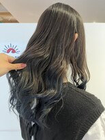 アズールサン 草加西口店(azule-sun) グラデーションカラー　ネイビー　ワンレングス