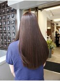 縮毛矯正でツヤ髪ロング