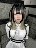 姫カット姫ウルフ中性ウルフレイヤーカットロングウルフカット
