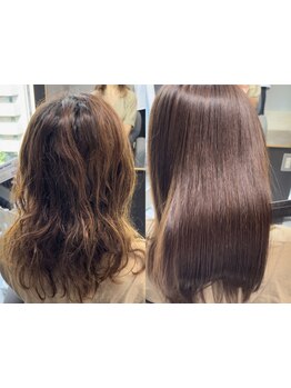 【髪質改善・縮毛矯正の専門店】こだわりの薬剤と技術で、髪のお悩みを解決！あなたの理想の仕上がりに◎