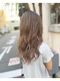 色味のチェンジで秋色カラーロング(20代)